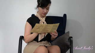 Big Tit MILF pagkalagiw tig-alagad Wanilianna - Upskirt, panty mismo, ug Medyas