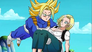 Android 18 fucked gan Boncyffion