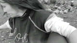 BLACK COCK CUM PUTA: ASHTON AMOR GOBBLES BBC CUM DUES vegades en PÚBLIC